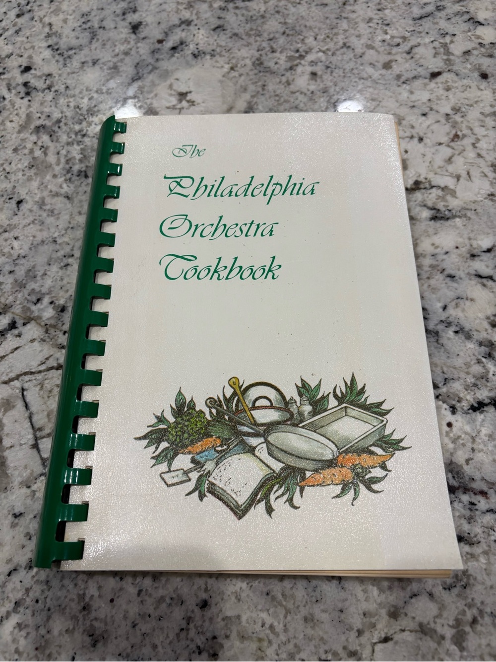 Vintage 1980 The Philadelphia Orchestra Cookbook Plastic Comb Spiral Bound PA